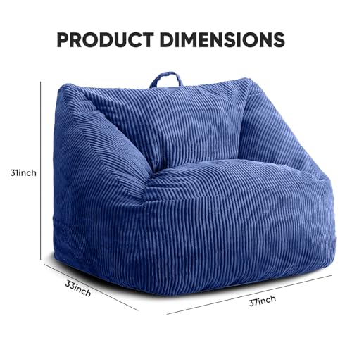 Black Memory Foam Bean Bag Chair W691