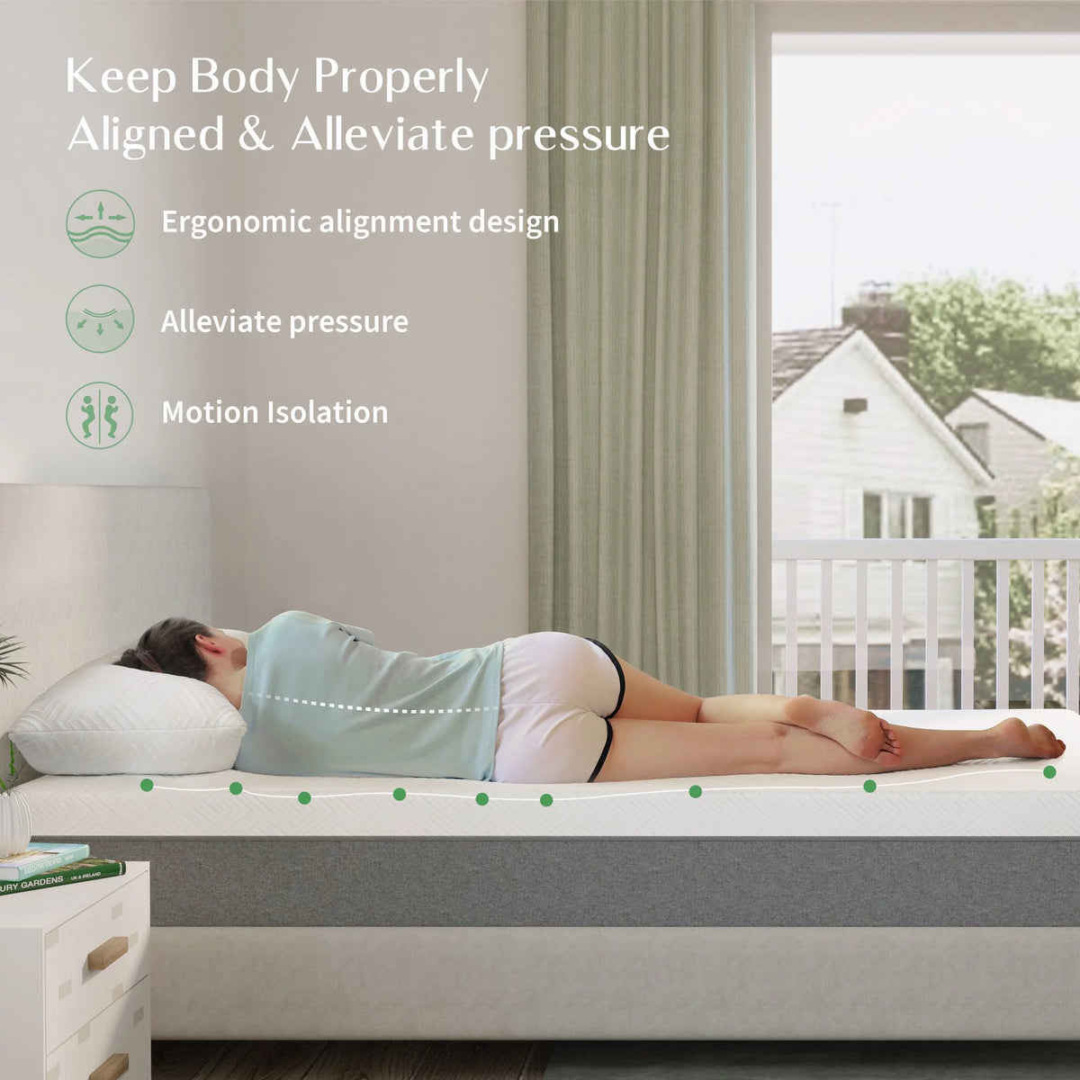 10 inch Cooling Gel Memory Foam Queen Mattress E863