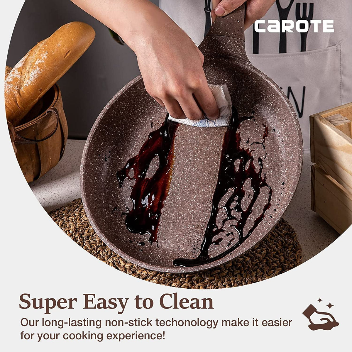 10 Pcs Nonstick Granite Cookware Set Z4365