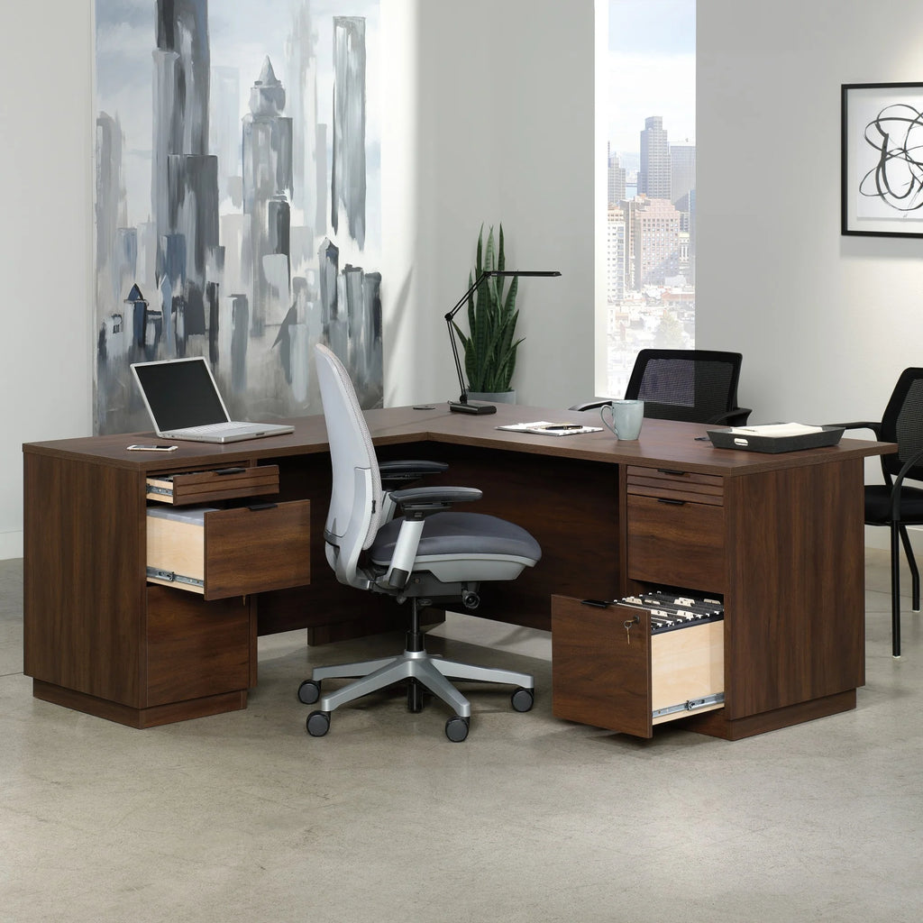 72" L-Shaped Engineered Wood Computer Desk A944