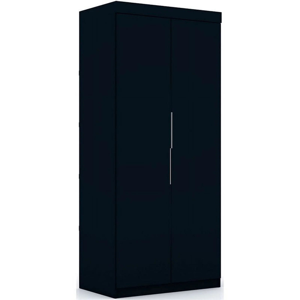 Blue Wood Sectional Corner Wardrobe Closet W324
