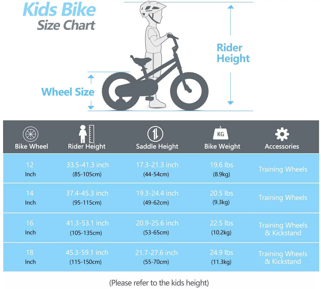 18 In Blue Steel Bike with Kickstand L86677