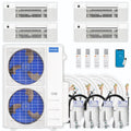 39,000 BTU 4 Zone Ceiling Cassette Ductless Air Conditioner and Heat Pump L293918