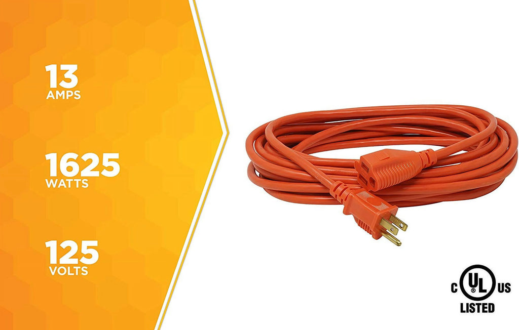 16 Gauge 100' Orange SJTW Extension Cord H2099