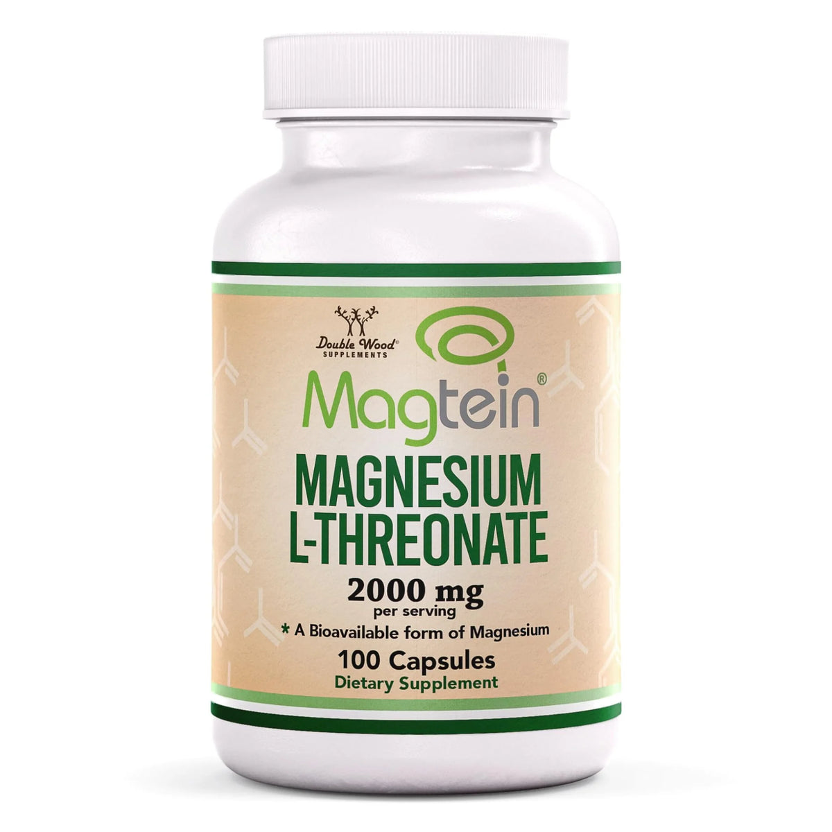 Magnesium L Threonate Capsules 2,000 mg 100 Capsules K42391