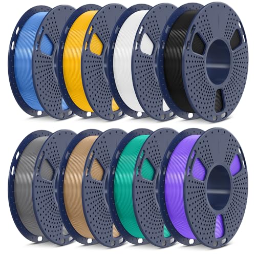 250g PLA Filament 1.75mm 8 Rolls Multicolor Y24091
