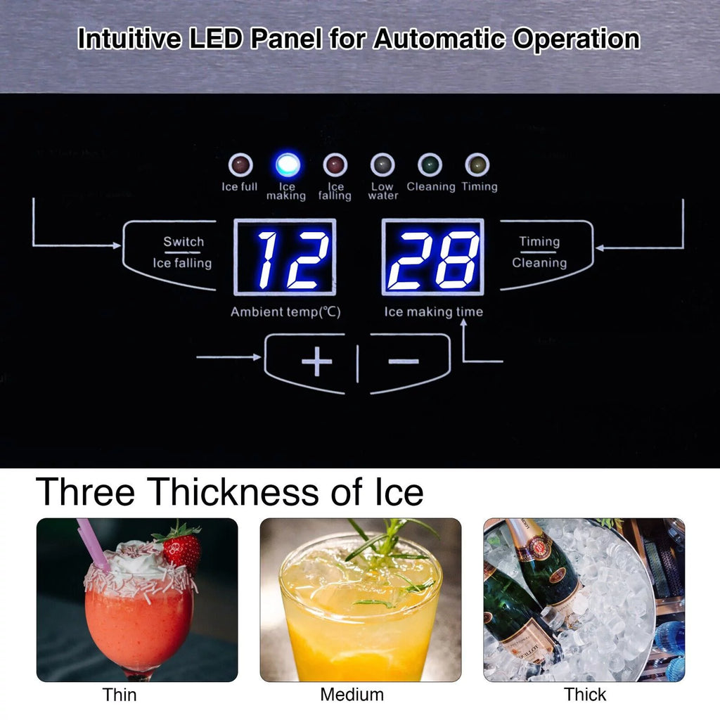 Commercial Ice Maker 90lb Stainless Steel Cube Machine X311