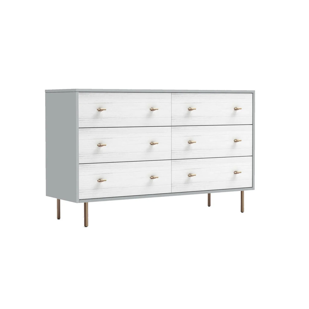 56 Inch 6 Drawer Dresser J25867