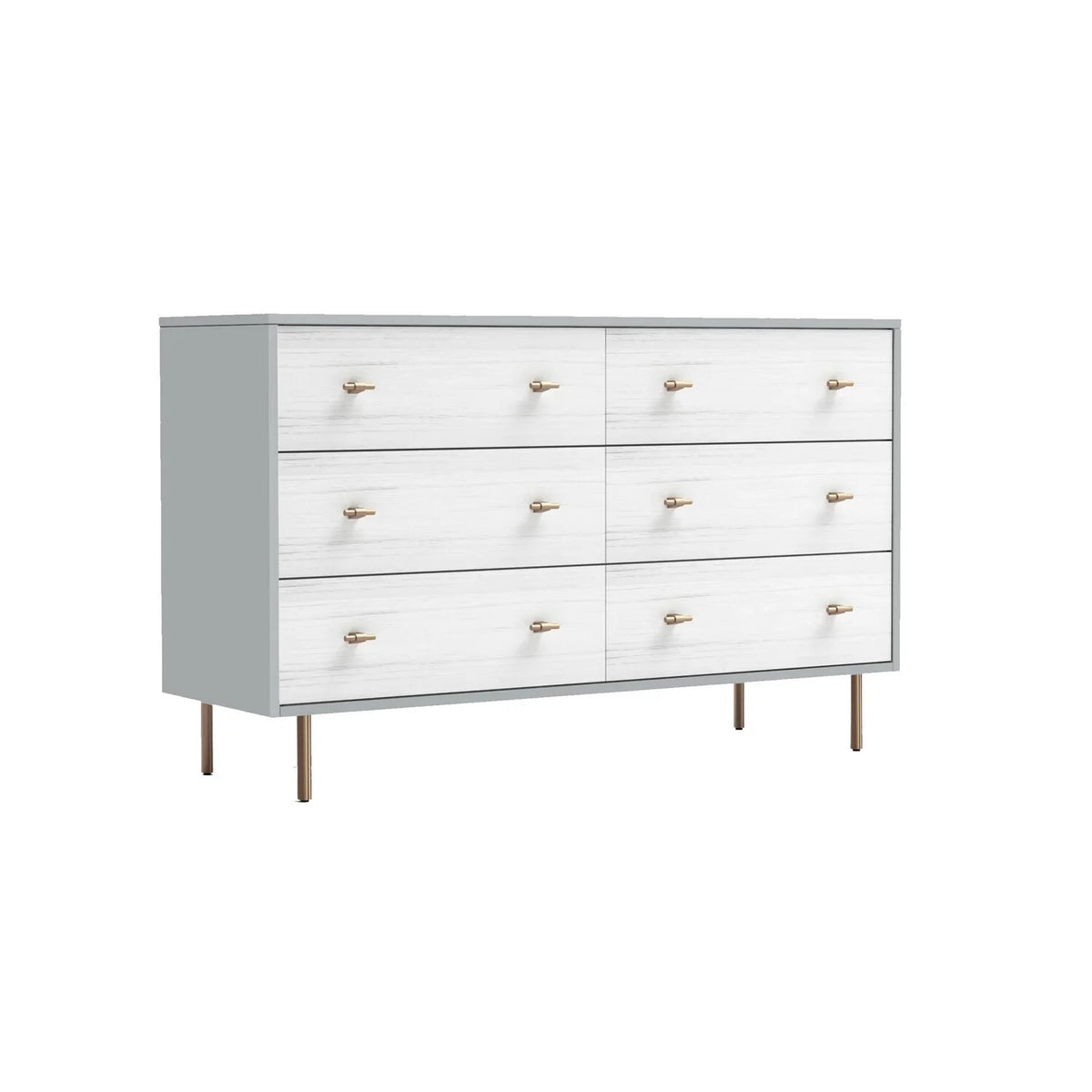 56 Inch 6 Drawer Dresser J25867