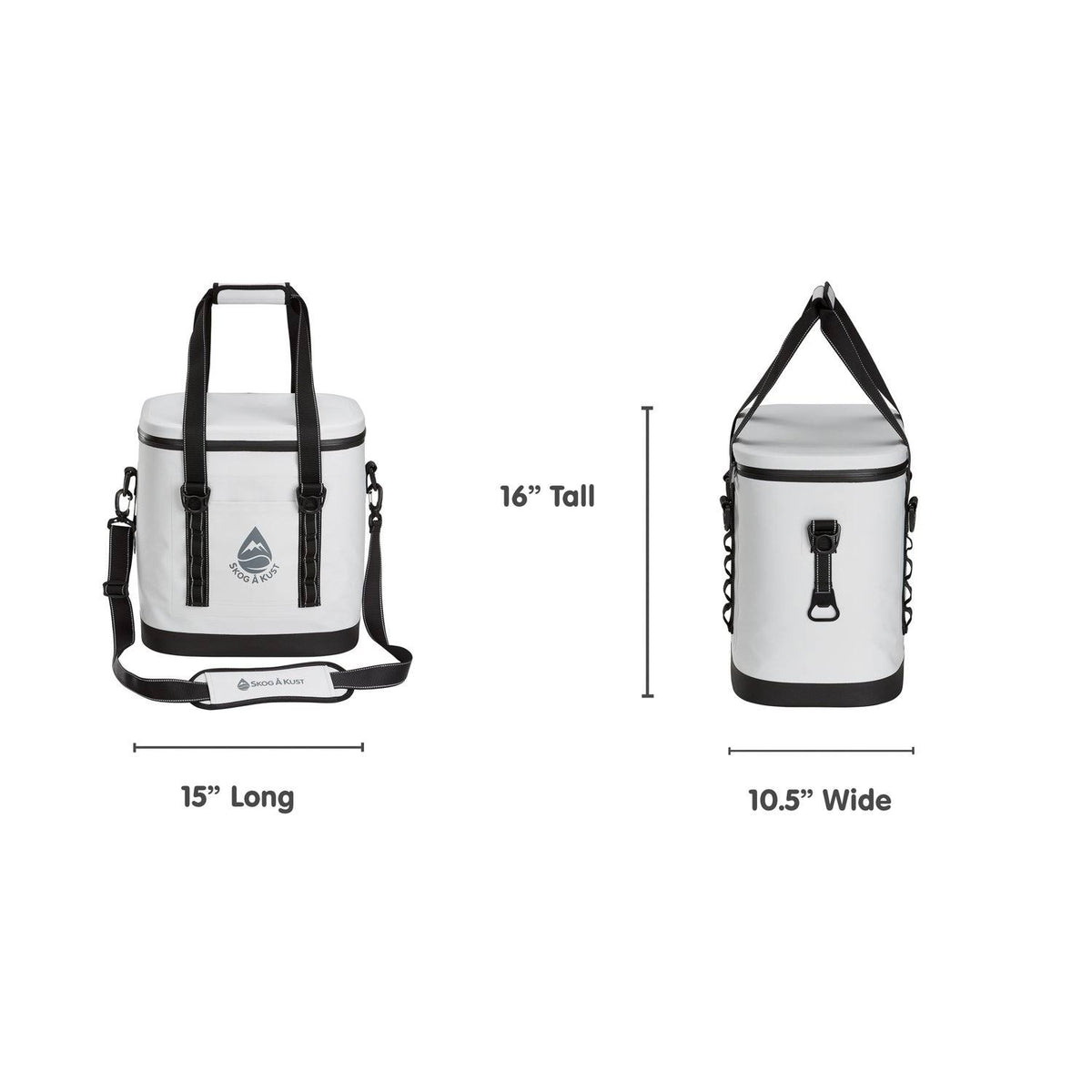 Airtight & Leakproof Soft Cooler Bag Flip 6 Can Dark Grey A3170