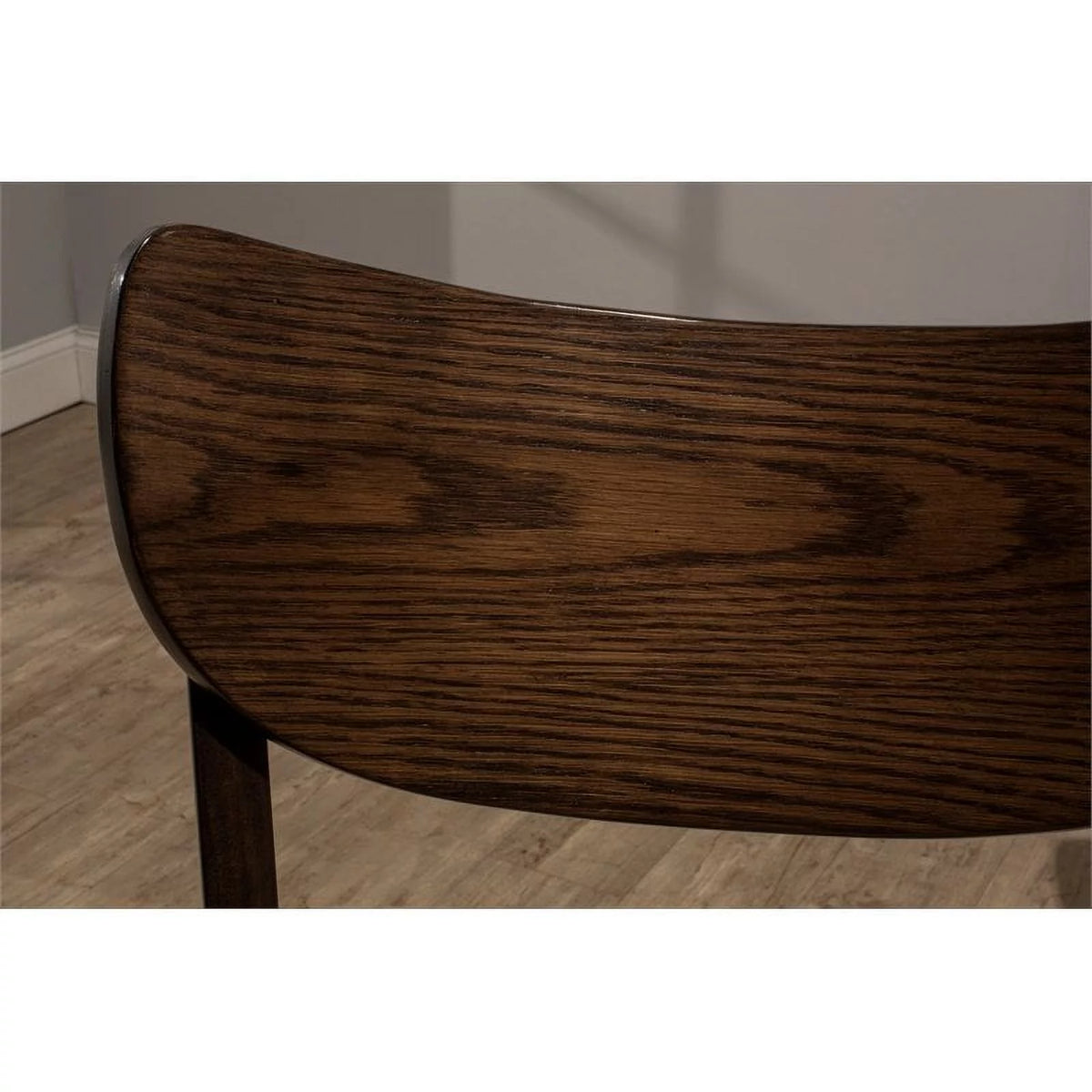 Gray Wood Rectangle Dining Table Metal Base E829345