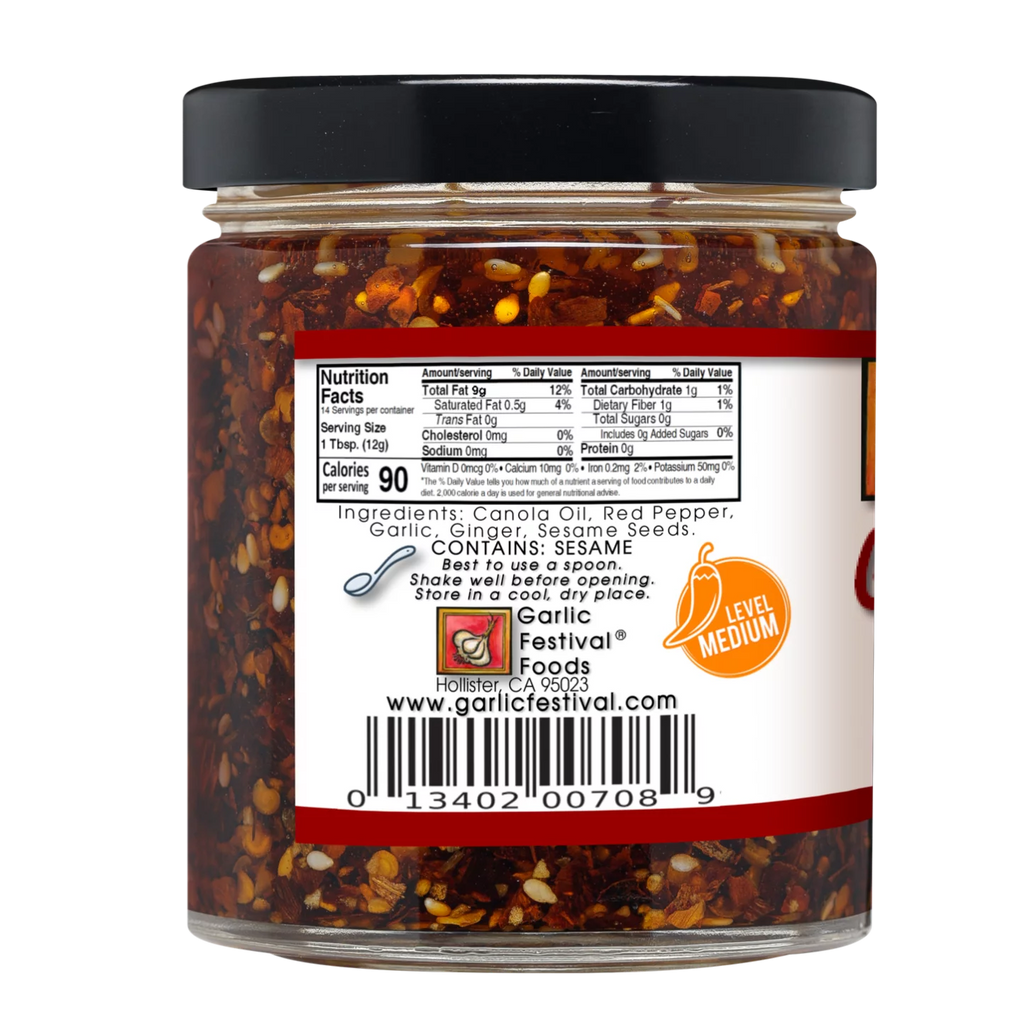 Garlic & Chili Crisp Oil 6 oz D25775