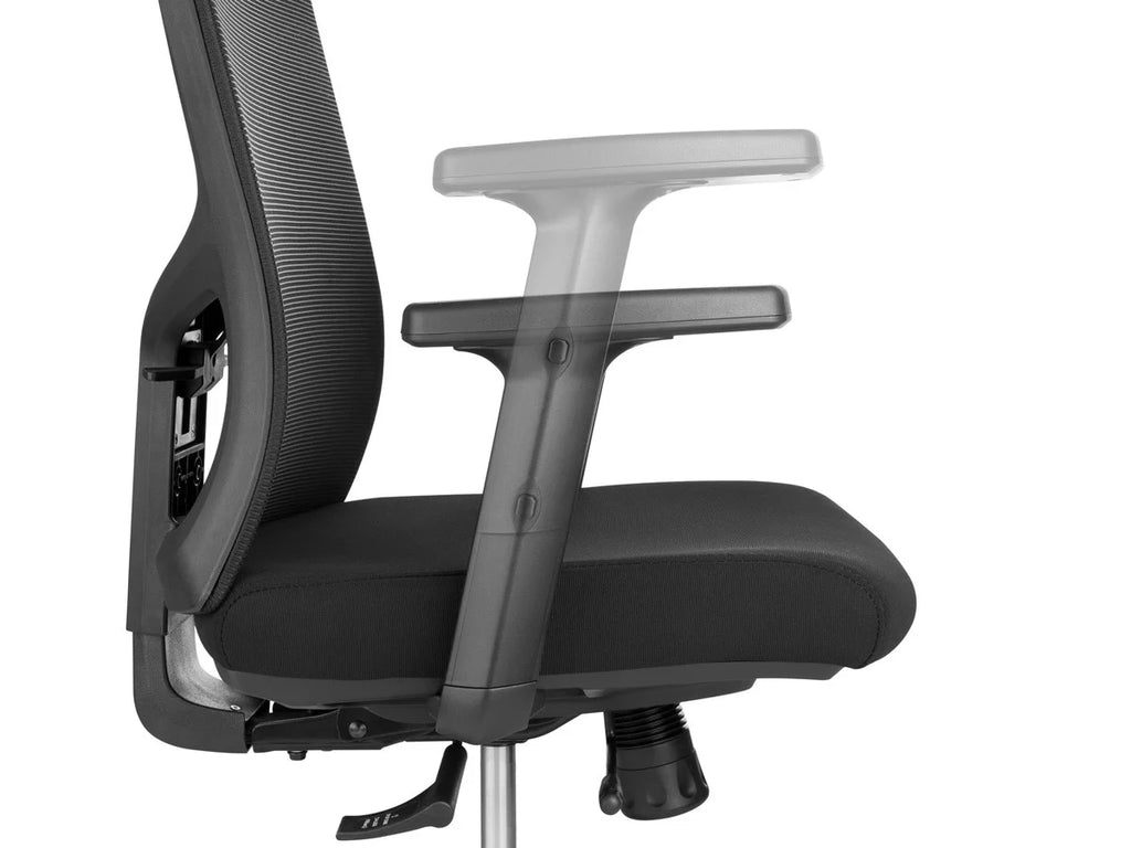 Ergonomic Office Chair with Foam Seat, Adjustable Headrest, Lumbar Support, Armrests R39164