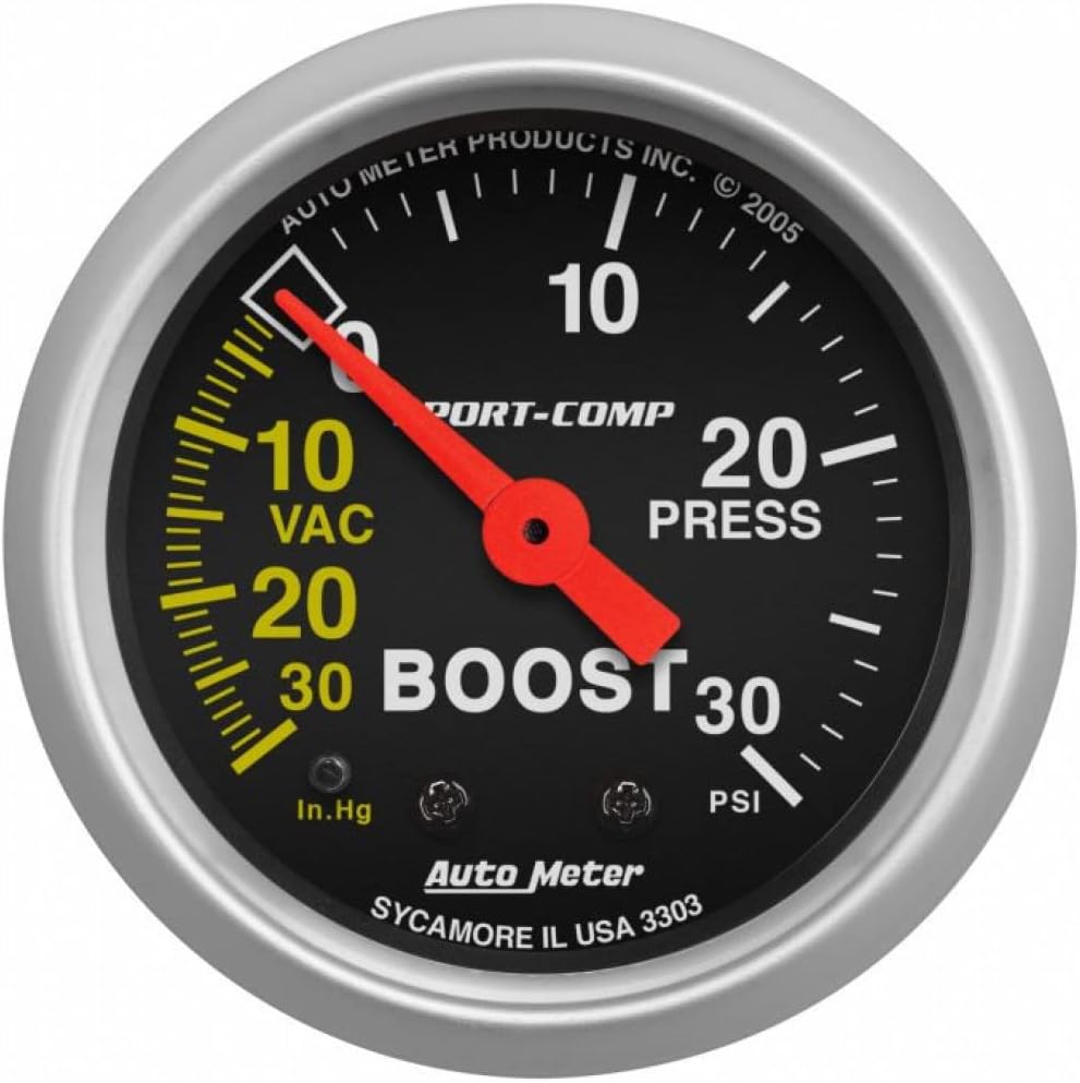 Mechanical Boost Gauge 52mm 30 PSI B379572