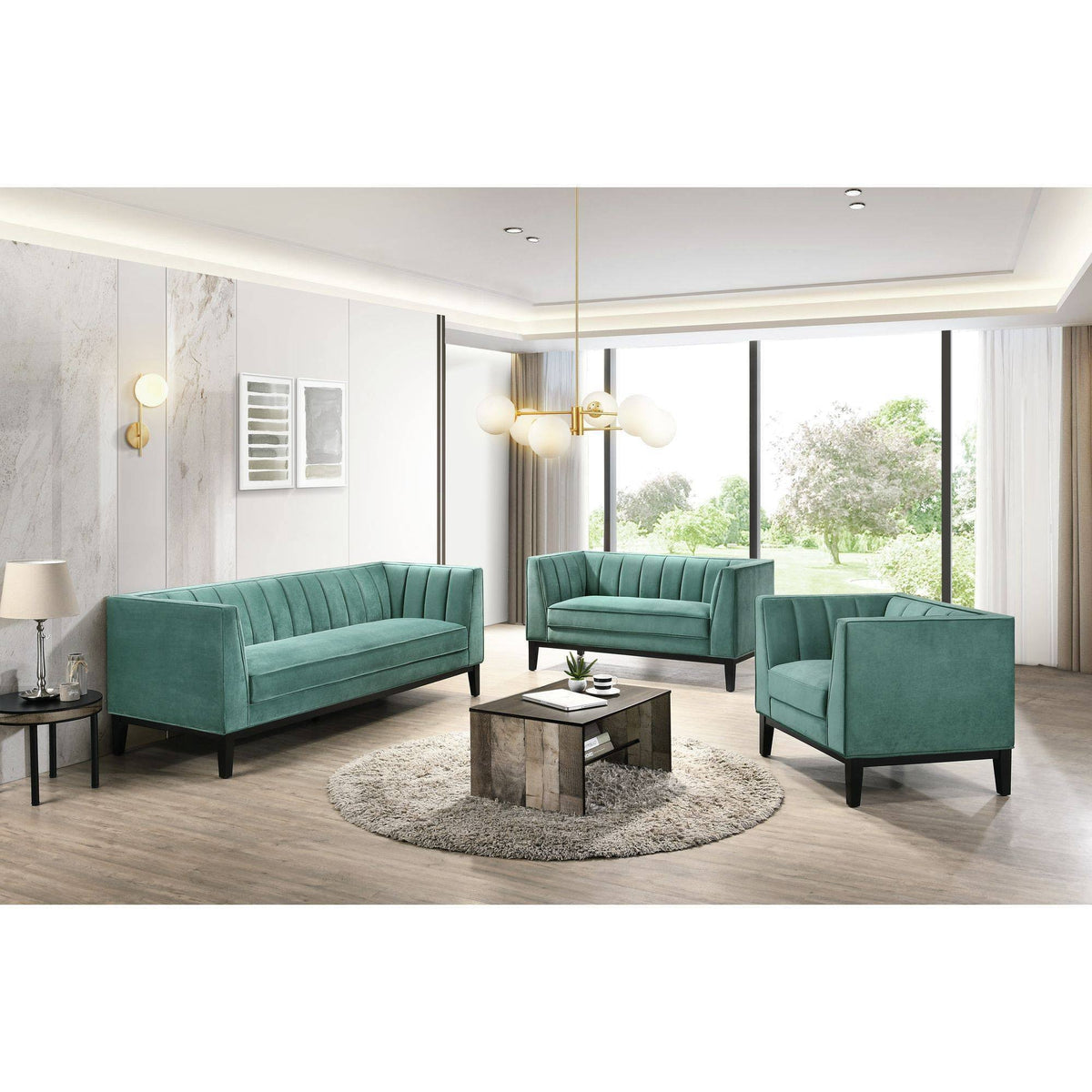 Green Loveseat A117169