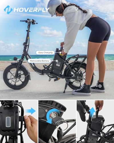 16" Folding Electric Bike with Removable Battery U9677