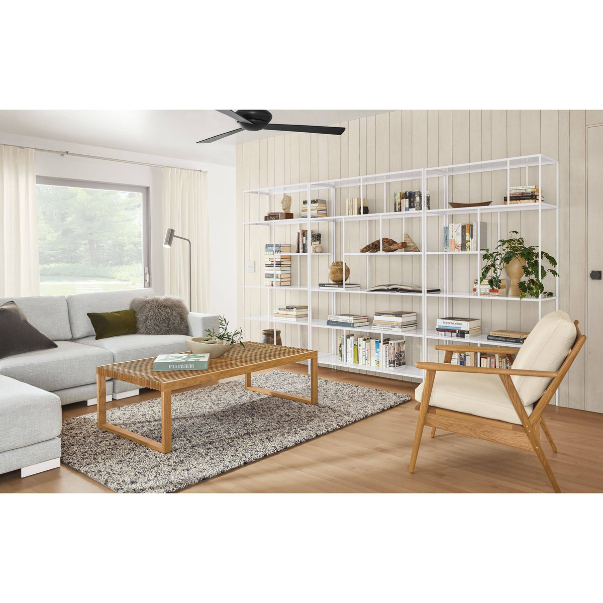 Modern Bookcase 24W 72H Sapphire V885978
