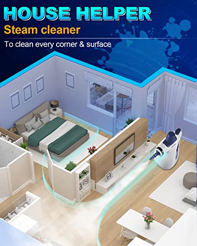 Handheld Pressurized Steam Cleaner with 11-Piece Accessory Set T34049