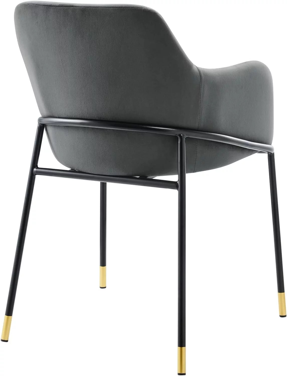 Black Velvet Dining Armchair R9404