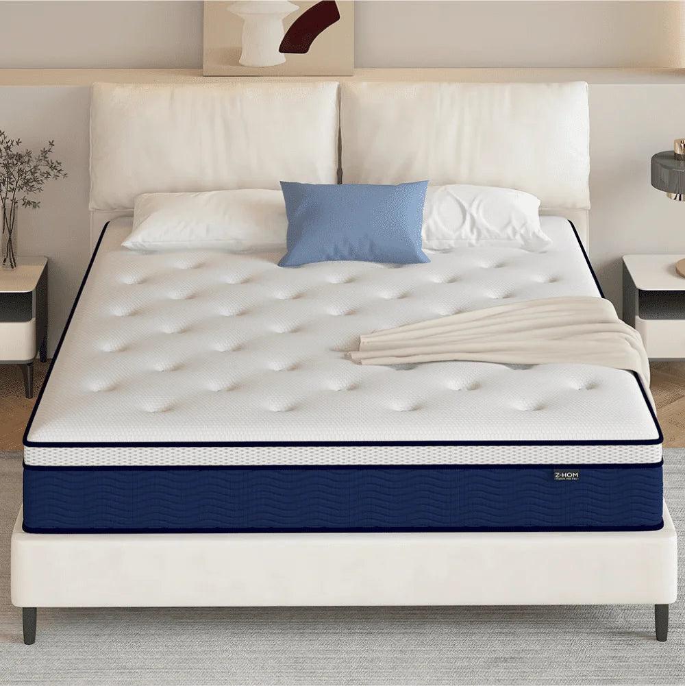King Size 12 inch Gel Memory Foam Hybrid Mattress X6701