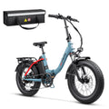 750W Folding Electric Bike 48V 15Ah Fat Tire U23758