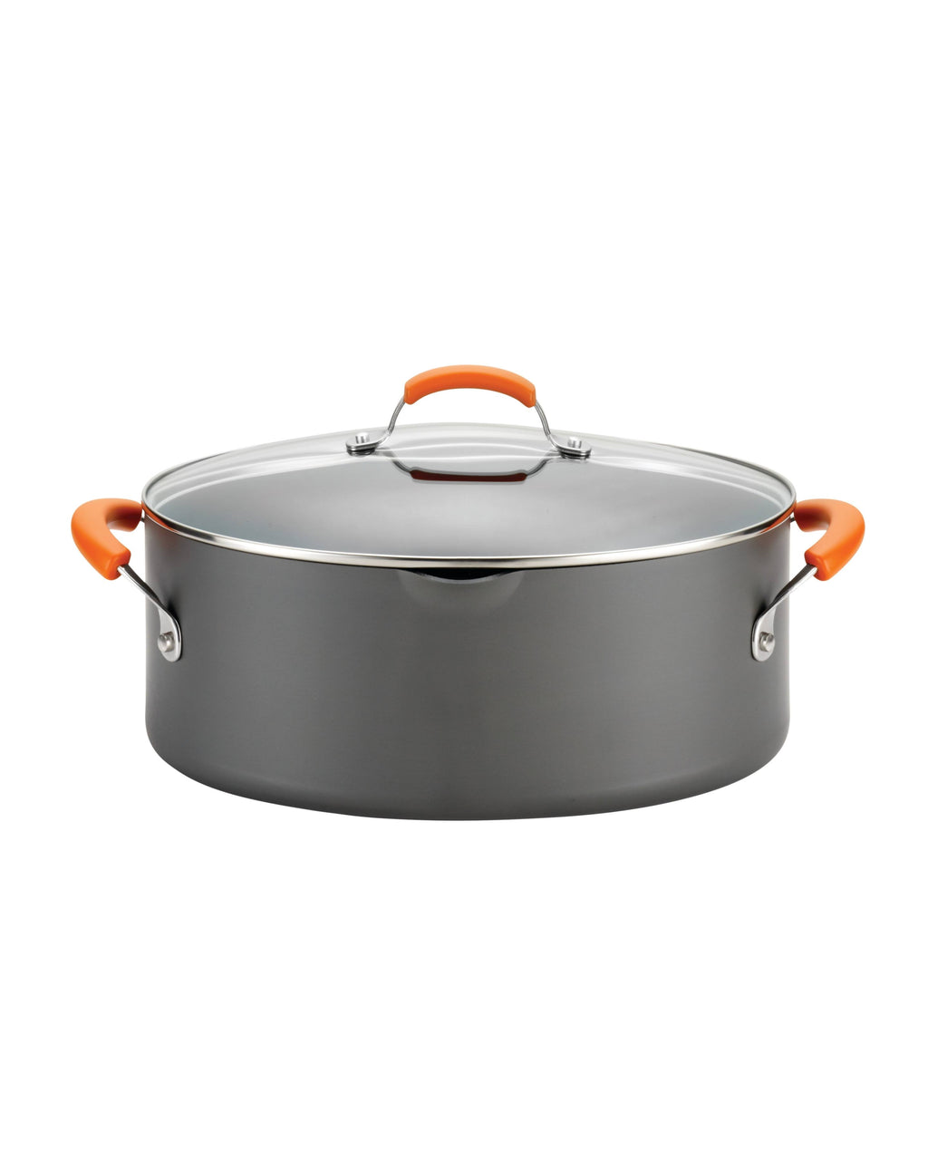 Hard-Anodized Nonstick 8-Quart Covered Oval Pasta Pot N738037