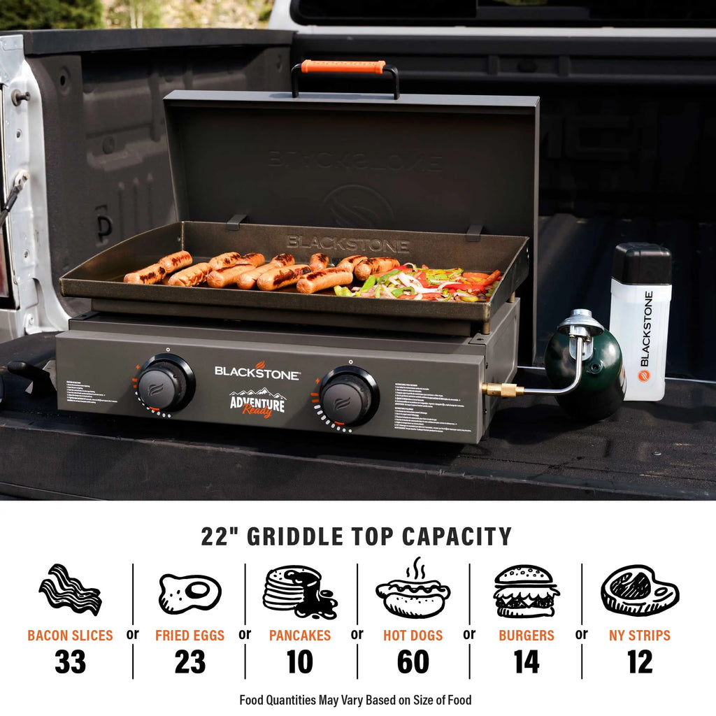 2-Burner 22 Propane Griddle with Hard Cover S396118