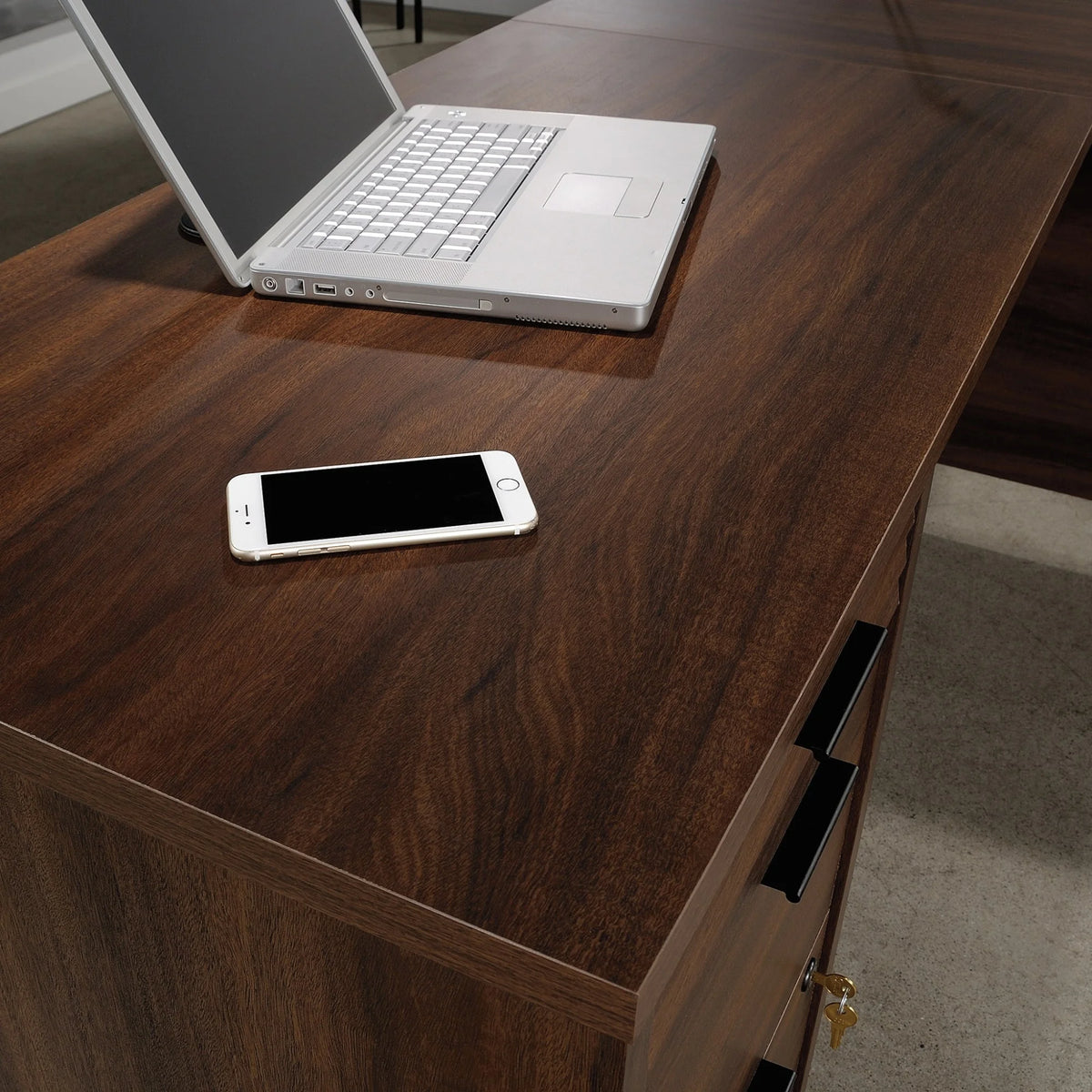 72" L-Shaped Engineered Wood Computer Desk A944