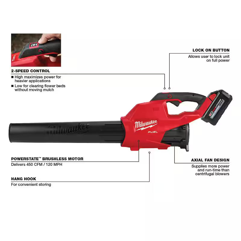 18V Lithium-Ion Brushless Cordless String Trimmer/Blower Combo Kit with Pole Saw Attachment Y539