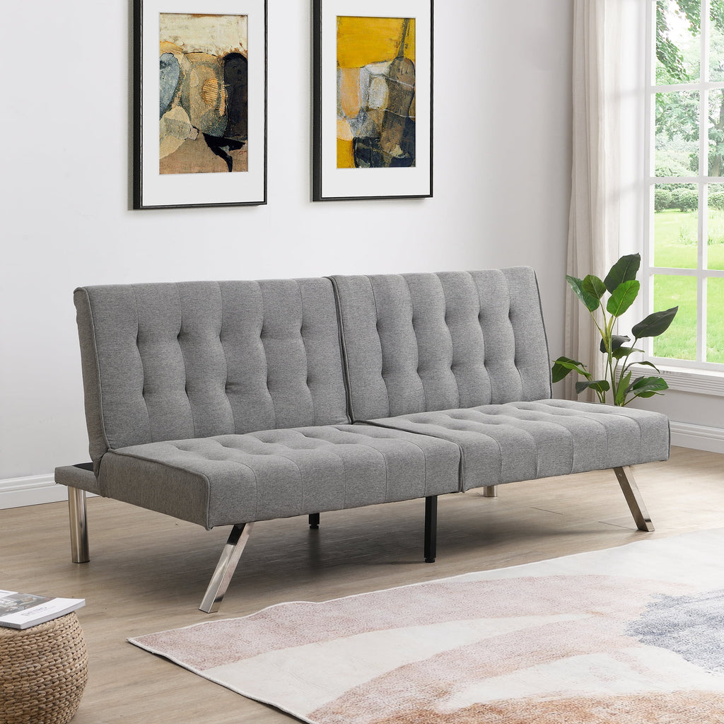 Gray Fabric Sofa Bed O5213