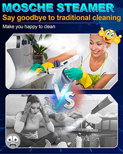 Handheld Pressurized Steam Cleaner with 11-Piece Accessory Set T34049