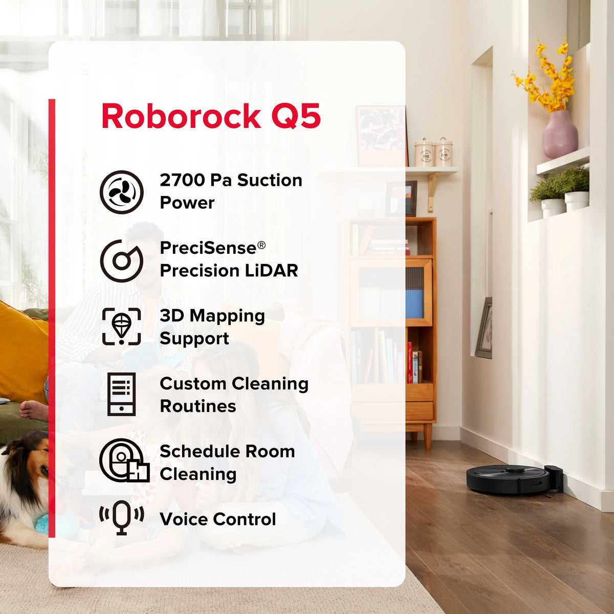 Robot Vacuum Cleaner, 2700 Pa Suction Power, App Control Z23293