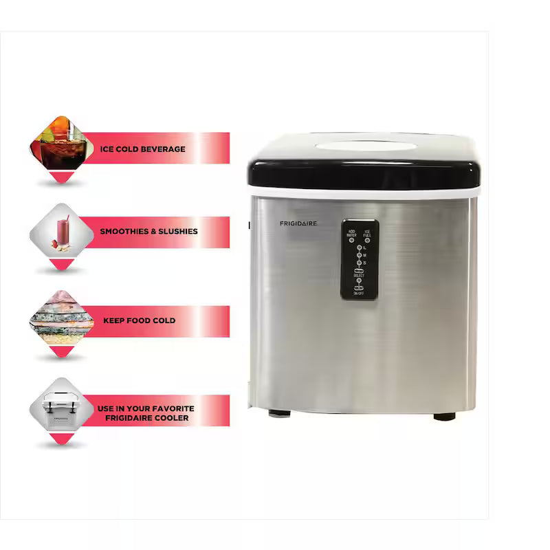 Freestanding Ice Maker in Stainless Steel H699357