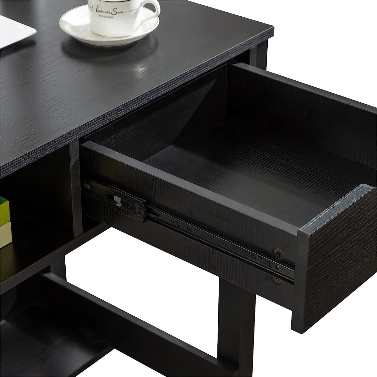 Black 32 inch Computer Desk with Drawers F995228