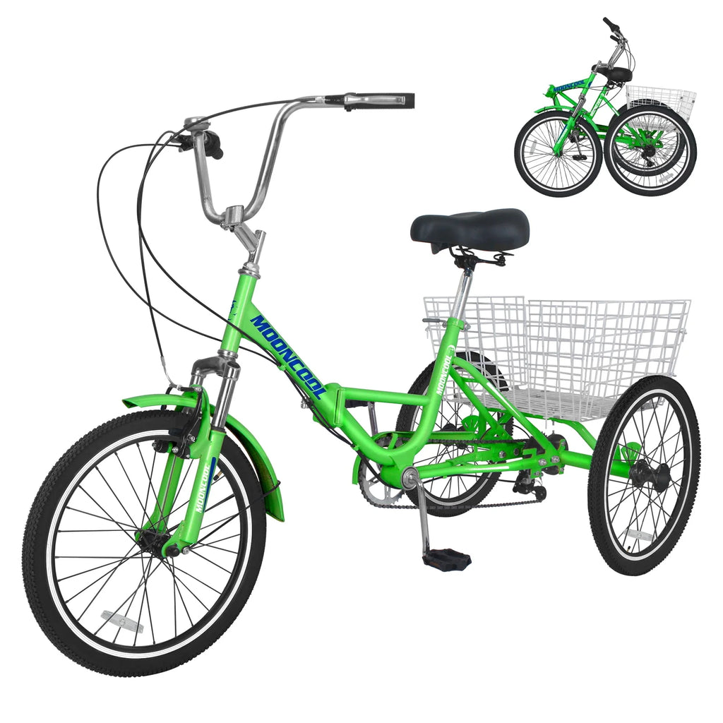Folding 7-Speed 3 Wheels Tricycle V4035