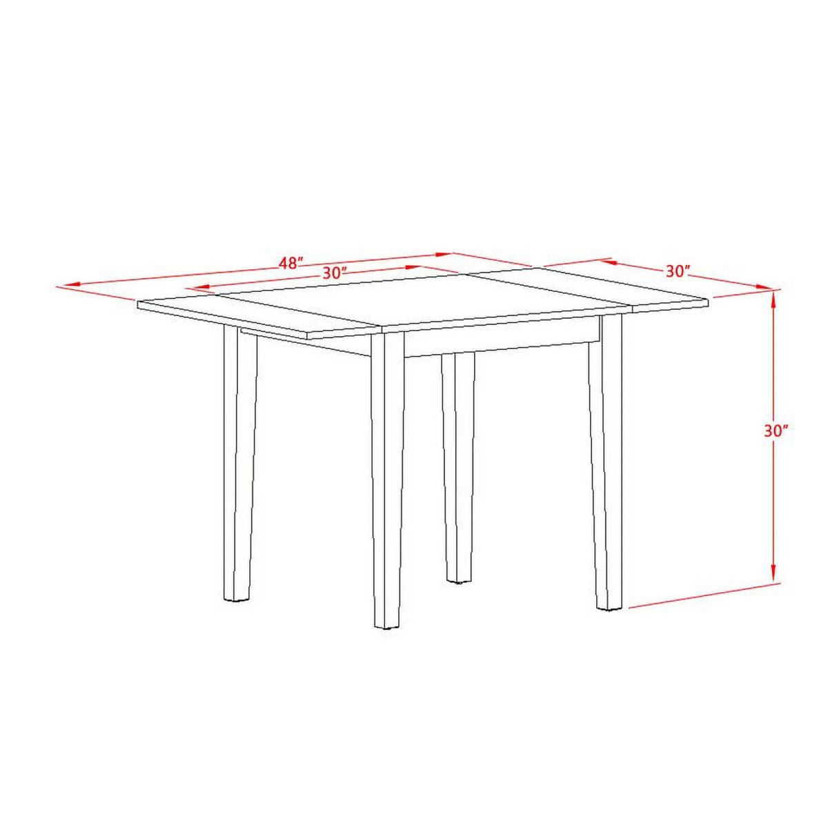 5-piece Oak Wood Dining Room Set X23031