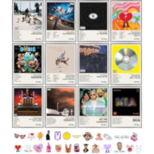 12 Pcs Album Cover Posters 12x16" S816812