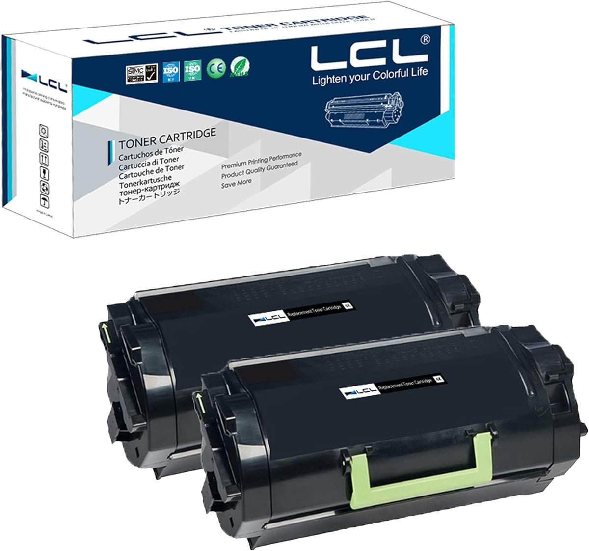 Compatible Toner Cartridge 2-Pack Black V741