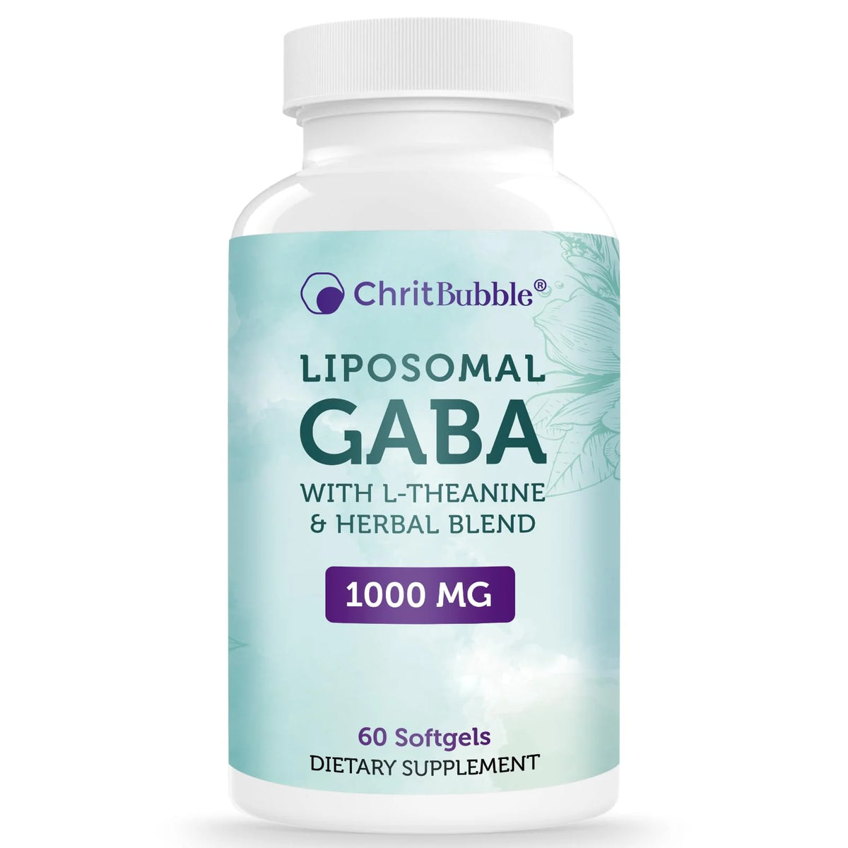 GABA L-Theanine Ashwagandha Chamomile Herbal Supplement 60 Softgels X8264