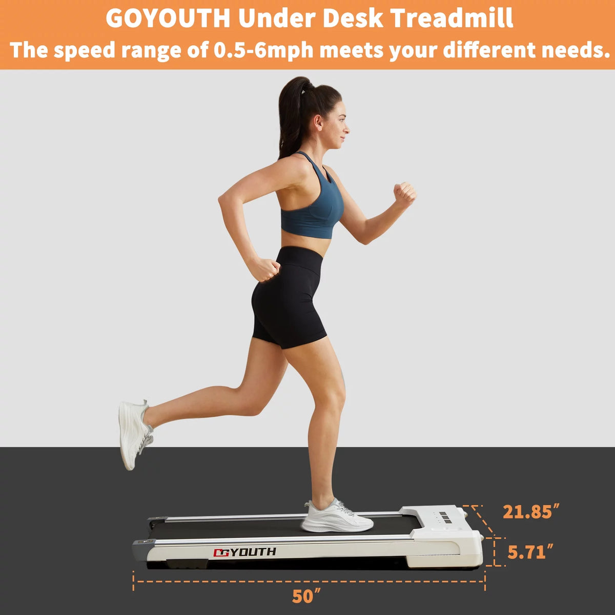 Under Desk Treadmill with Remote Control E842598