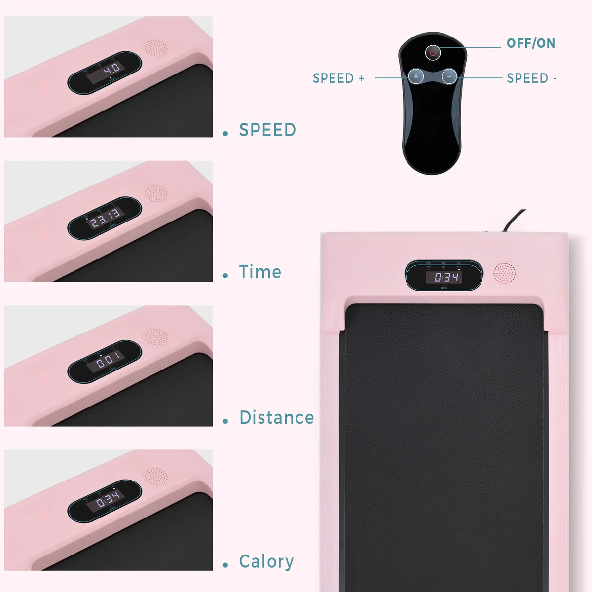 2-in-1 Under Desk Treadmill Walking Pad 2.5HP Z592821