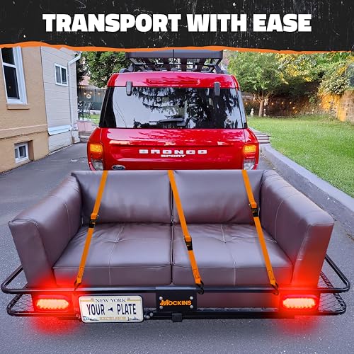 72"x36"x6" Folding Trailer Hitch Cargo Carrier with Waterproof Cargo Bag Z762