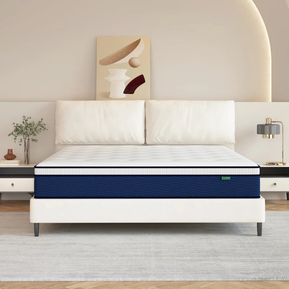 King Size 12 inch Gel Memory Foam Hybrid Mattress X6701