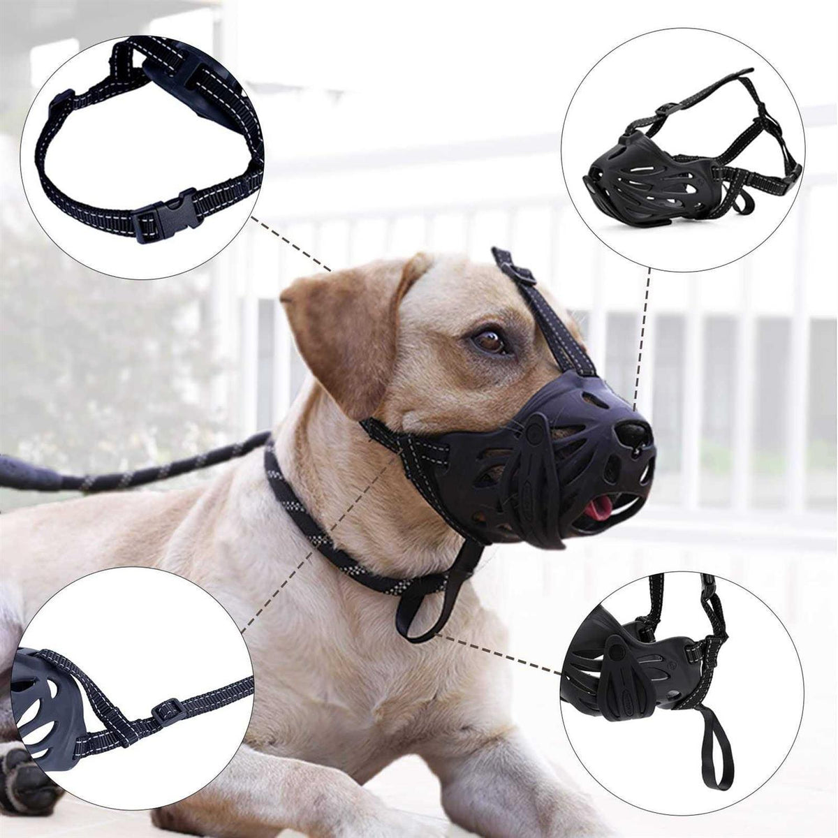 Adjustable Breathable Basket Dog Muzzle Y7926