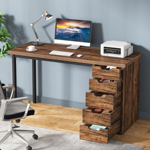 47 inches Computer Desk with 5 Drawers J280