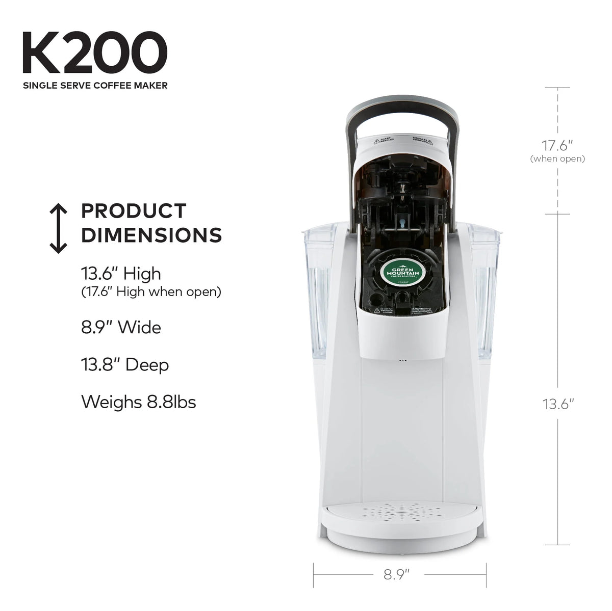 Single-Serve K-Cup Pod Coffee Maker F3519