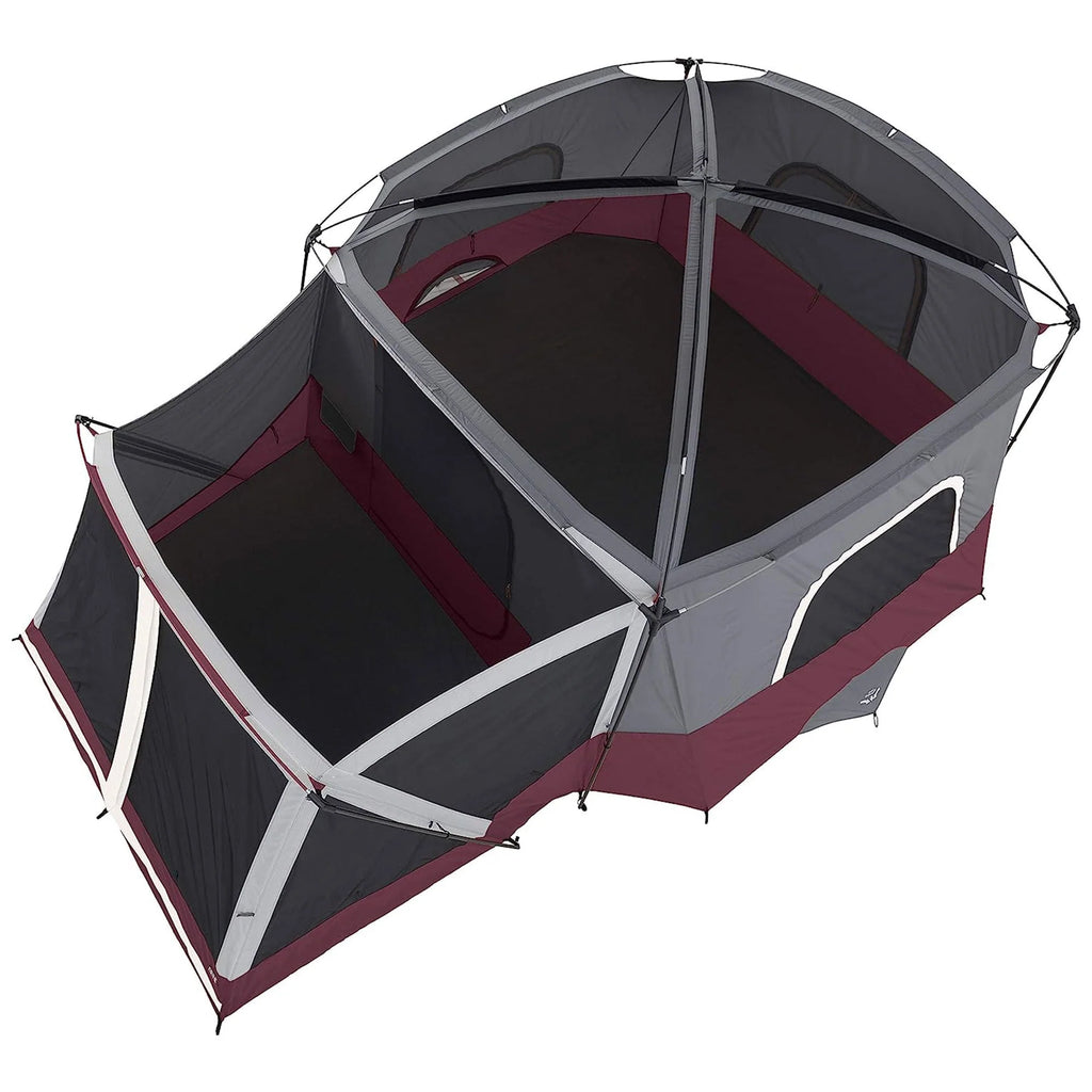 11-Person Camping Cabin Tent with Screen Room, Red X561