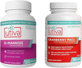 Cranberry Supplement 30 Capsules and D-Mannose 500mg 120 Capsules N2507
