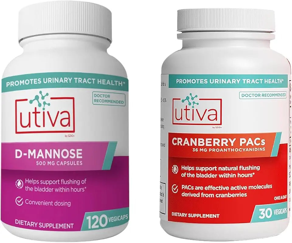 Cranberry Supplement 30 Capsules and D-Mannose 500mg 120 Capsules N2507