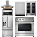 36 Electric Range, Range Hood, Microwave, Refrigerator, Dishwasher, Wine Cooler I4734